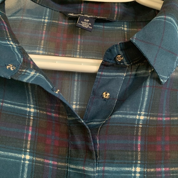 ✨5 for $25✨ American Eagle Sleeveless Peplum Top - Picture 3 of 4